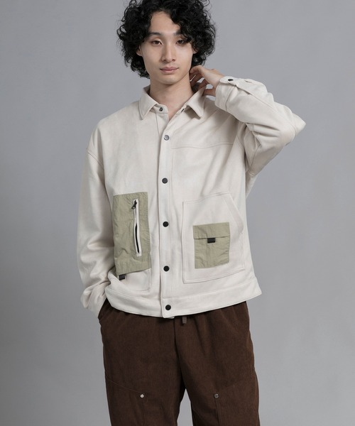 aimoha(アイモハ)の「aimoha men Vintage Pocket Patch Jacket(ブルゾン・メンズ・オフホワイト/ブラック・LARGE/XX-LARGE/XXX-LARGE/MEDIUM/X-LARGE)」の11枚目の写真