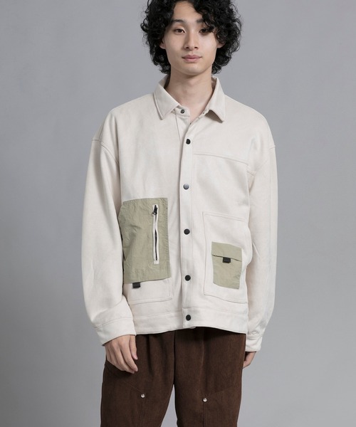 aimoha(アイモハ)の「aimoha men Vintage Pocket Patch Jacket(ブルゾン・メンズ・オフホワイト/ブラック・LARGE/XX-LARGE/XXX-LARGE/MEDIUM/X-LARGE)」の16枚目の写真