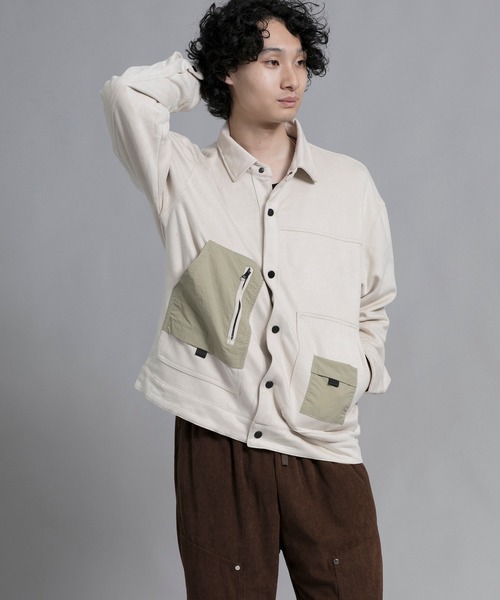 aimoha(アイモハ)の「aimoha men Vintage Pocket Patch Jacket(ブルゾン・メンズ・オフホワイト/ブラック・LARGE/XX-LARGE/XXX-LARGE/MEDIUM/X-LARGE)」の19枚目の写真