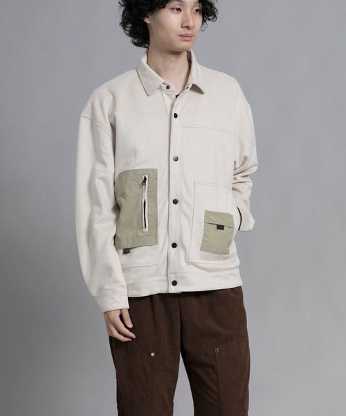 aimoha(アイモハ)の「aimoha men Vintage Pocket Patch Jacket(ブルゾン・メンズ・オフホワイト/ブラック・LARGE/XX-LARGE/XXX-LARGE/MEDIUM/X-LARGE)」の20枚目の写真