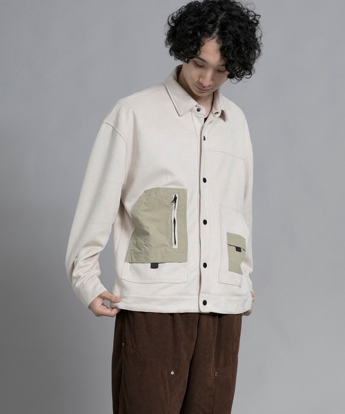 aimoha(アイモハ)の「aimoha men Vintage Pocket Patch Jacket(ブルゾン・メンズ・オフホワイト/ブラック・LARGE/XX-LARGE/XXX-LARGE/MEDIUM/X-LARGE)」の21枚目の写真