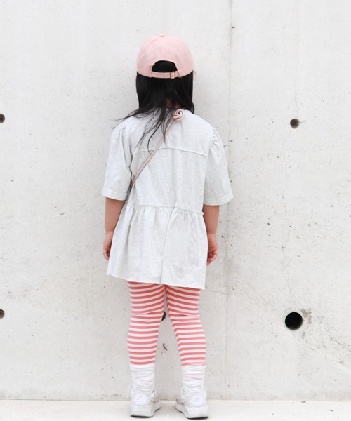 TARKER（ターカー）の「リブボーダーレギンス（その他パンツ・キッズ・ピンク/パープル/ネイビー/ブラック/グレー・110/120/130/140/150）」の22枚目の写真