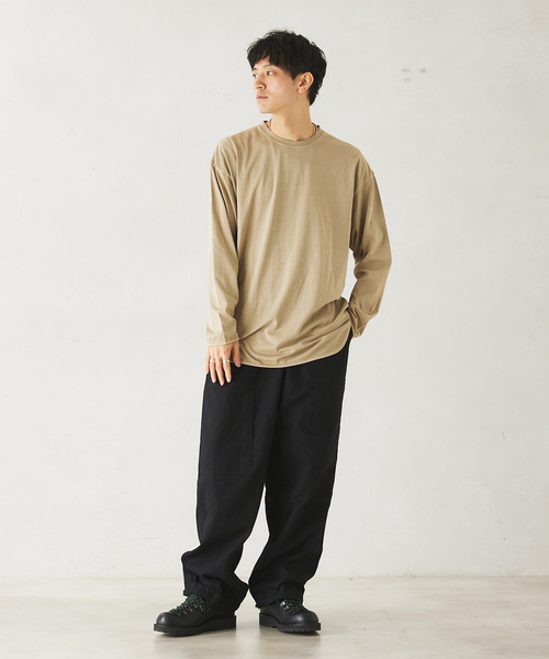 JOURNAL STANDARD relume（ジャーナルスタンダード　レリューム）の「レイヤードロングスリーブTシャツ（Tシャツ/カットソー・メンズ・ホワイト/ベージュ/ネイビー/ブラック系その他・SMALL/MEDIUM/LARGE）」の7枚目の写真