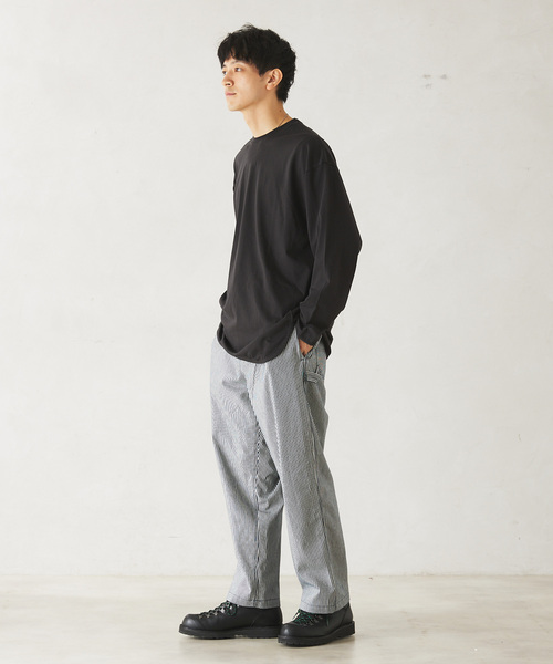 JOURNAL STANDARD relume（ジャーナルスタンダード　レリューム）の「レイヤードロングスリーブTシャツ（Tシャツ/カットソー・メンズ・ホワイト/ベージュ/ネイビー/ブラック系その他・SMALL/MEDIUM/LARGE）」の11枚目の写真