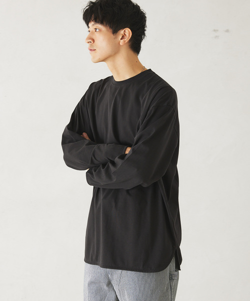 JOURNAL STANDARD relume（ジャーナルスタンダード　レリューム）の「レイヤードロングスリーブTシャツ（Tシャツ/カットソー・メンズ・ホワイト/ベージュ/ネイビー/ブラック系その他・SMALL/MEDIUM/LARGE）」の17枚目の写真