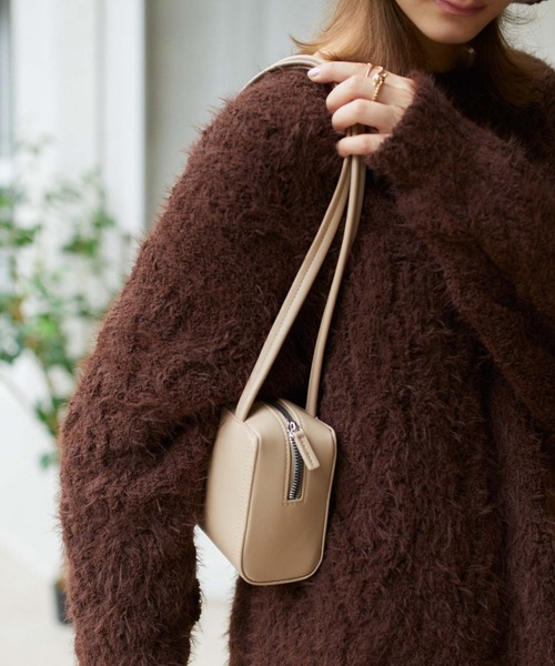 archives（アルシーヴ）の「スクエアショルダーバッグ（ショルダーバッグ・レディース・レッド/ベージュ/ブラック・FREE）」の9枚目の写真