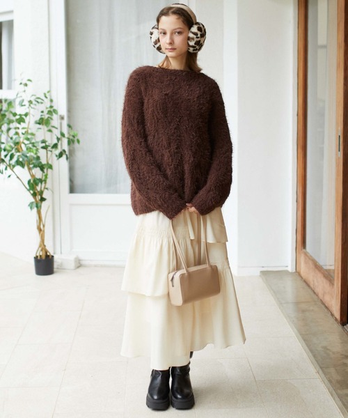 archives（アルシーヴ）の「スクエアショルダーバッグ（ショルダーバッグ・レディース・レッド/ベージュ/ブラック・FREE）」の11枚目の写真