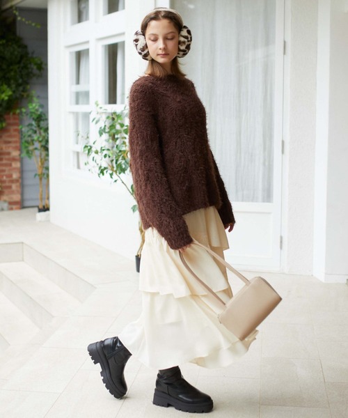 archives（アルシーヴ）の「スクエアショルダーバッグ（ショルダーバッグ・レディース・レッド/ベージュ/ブラック・FREE）」の14枚目の写真