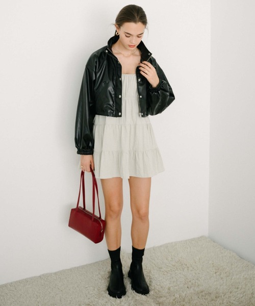 archives（アルシーヴ）の「スクエアショルダーバッグ（ショルダーバッグ・レディース・レッド/ベージュ/ブラック・FREE）」の18枚目の写真