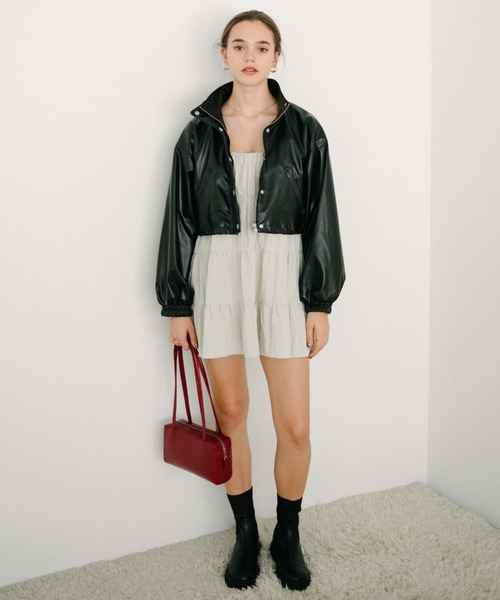 archives（アルシーヴ）の「スクエアショルダーバッグ（ショルダーバッグ・レディース・レッド/ベージュ/ブラック・FREE）」の17枚目の写真