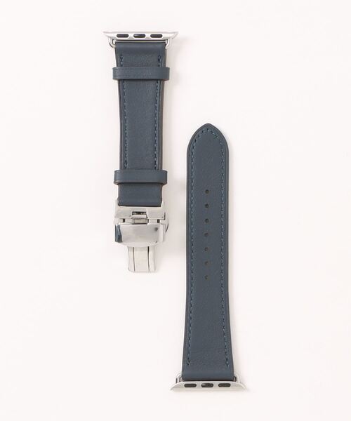 Fun & Daily(ファンアンドデイリー)の「F&D : フェイクレザー Apple Watch Band(デジタル腕時計・メンズ・ブラウン/ブラック/ネイビー・44mm/40mm)」の1枚目の写真