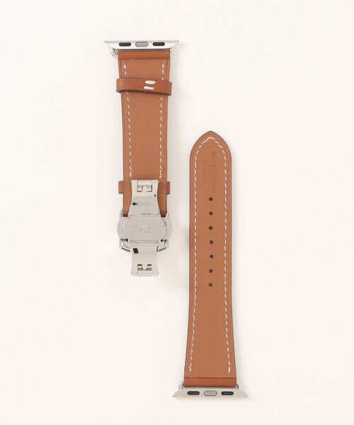 Fun & Daily(ファンアンドデイリー)の「F&D : フェイクレザー Apple Watch Band(デジタル腕時計・メンズ・ブラウン/ブラック/ネイビー・44mm/40mm)」の6枚目の写真
