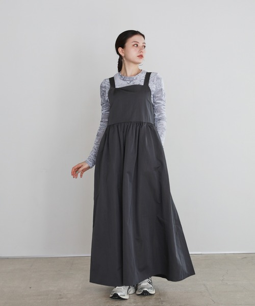 shetila(シェティラ)の「シアーベロアストレッチカットソー(Tシャツ/カットソー・レディース・グレー/オリーブ/キナリ/ライトグレー/ブラック/アイボリー・M/FREE)」の20枚目の写真