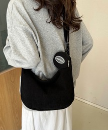 ABETTOR コーデュロイポーチ付ショルダーバッグ(小)