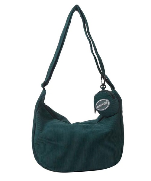 FUNALIVE（ファンアライブ）の「ABETTOR コーデュロイポーチ付ショルダーバッグ（小）（ショルダーバッグ・メンズ・ブラック/ホワイト/ベージュ/グリーン/ピンク・FREE）」の13枚目の写真