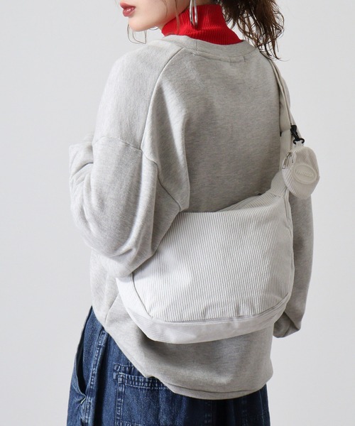 セール】ABETTOR コーデュロイポーチ付ショルダーバッグ（小