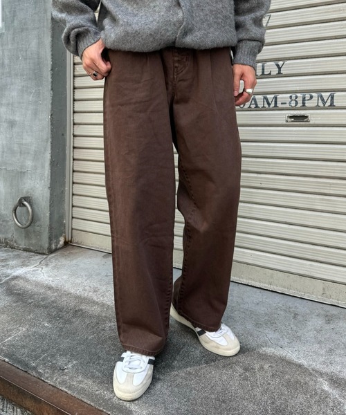 CIAOPANIC TYPY(チャオパニックティピー)の「タックワイドデニムパンツ(デニムパンツ・メンズ・ブラック/グレー/ブラウン/ネイビー・MEDIUM/LARGE)」の18枚目の写真