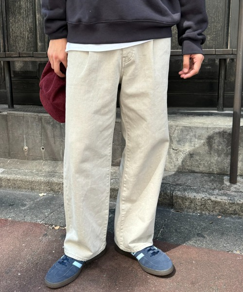 CIAOPANIC TYPY(チャオパニックティピー)の「タックワイドデニムパンツ(デニムパンツ・メンズ・ブラック/グレー/ブラウン/ネイビー・MEDIUM/LARGE)」の7枚目の写真