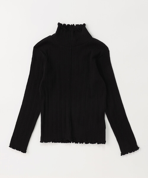 COMME CA ISM（コムサイズム）の「ランダムテレコハイネックカットソー（Tシャツ/カットソー・キッズ・オフホワイト/ブラック・100cm/110cm/120cm/130cm/140cm/150cm）」の5枚目の写真