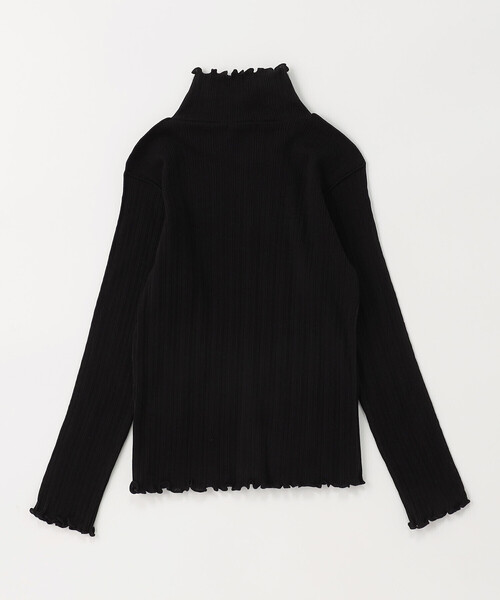 COMME CA ISM（コムサイズム）の「ランダムテレコハイネックカットソー（Tシャツ/カットソー・キッズ・オフホワイト/ブラック・100cm/110cm/120cm/130cm/140cm/150cm）」の6枚目の写真