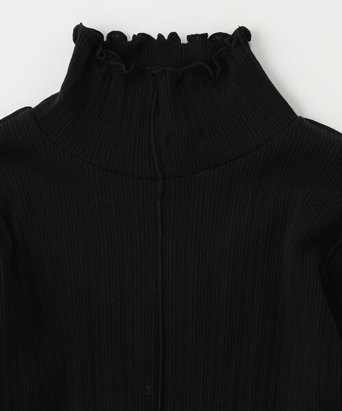 COMME CA ISM（コムサイズム）の「ランダムテレコハイネックカットソー（Tシャツ/カットソー・キッズ・オフホワイト/ブラック・100cm/110cm/120cm/130cm/140cm/150cm）」の7枚目の写真