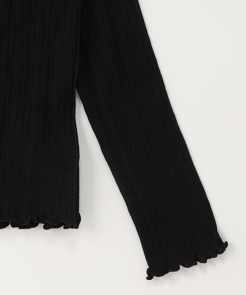 COMME CA ISM（コムサイズム）の「ランダムテレコハイネックカットソー（Tシャツ/カットソー・キッズ・オフホワイト/ブラック・100cm/110cm/120cm/130cm/140cm/150cm）」の8枚目の写真