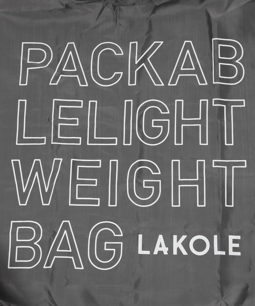 LAKOLE（ラコレ）の「ロゴエコバッグ / 152317（エコバッグ/サブバッグ・レディース・オレンジ/パープル/グリーン/ブラック/ライトブルー/グレー・FREE）」の15枚目の写真