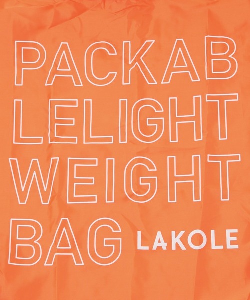 LAKOLE（ラコレ）の「ロゴエコバッグ / 152317（エコバッグ/サブバッグ・レディース・オレンジ/パープル/グリーン/ブラック/ライトブルー/グレー・FREE）」の16枚目の写真