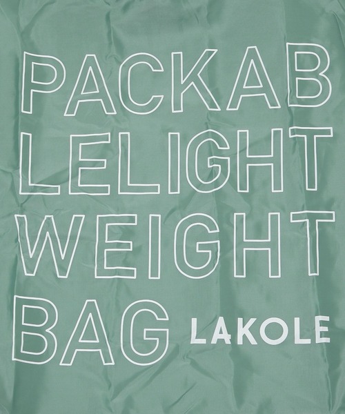 LAKOLE（ラコレ）の「ロゴエコバッグ / 152317（エコバッグ/サブバッグ・レディース・オレンジ/パープル/グリーン/ブラック/ライトブルー/グレー・FREE）」の17枚目の写真