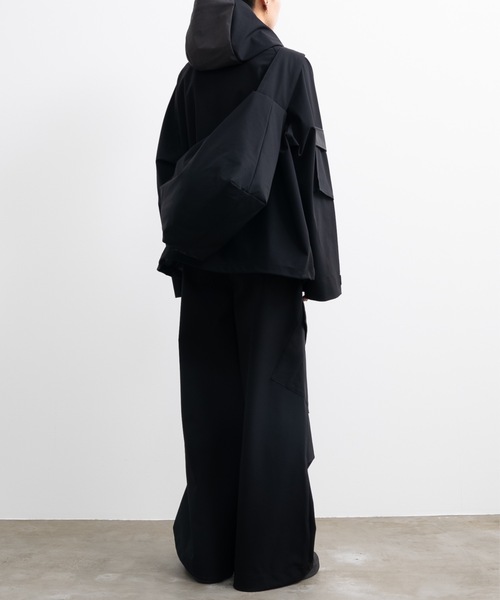 SINSS（シンス）の「Wide silhouette tech cargo pants / ワイドシルエットテックカーゴパンツ（カーゴパンツ・メンズ・ブラック・LARGE/MEDIUM/SMALL）」の17枚目の写真