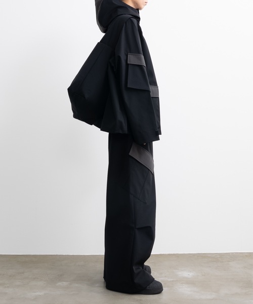 SINSS（シンス）の「Wide silhouette tech cargo pants / ワイドシルエットテックカーゴパンツ（カーゴパンツ・メンズ・ブラック・LARGE/MEDIUM/SMALL）」の18枚目の写真