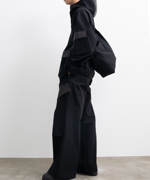 SINSS（シンス）の「Wide silhouette tech cargo pants / ワイドシルエットテックカーゴパンツ（カーゴパンツ・メンズ・ブラック・LARGE/MEDIUM/SMALL）」の19枚目の写真