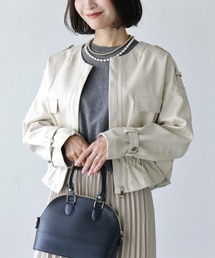 Ehre style（エーレスタイル）の「カッコよくならない！女っぽレザーコーデ紹介！（ブルゾン）」