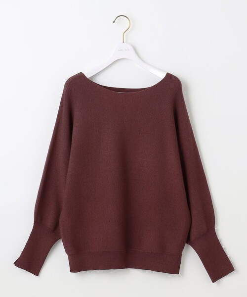 ANY SIS（エニィスィス）の「【洗える・セットアップ可】アンチピリングドルマン畔 ニット（ニット/セーター・レディース・アイボリー系/ブラック系/オレンジ系/ダルブルー系/ダークブラウン系・2）」の6枚目の写真