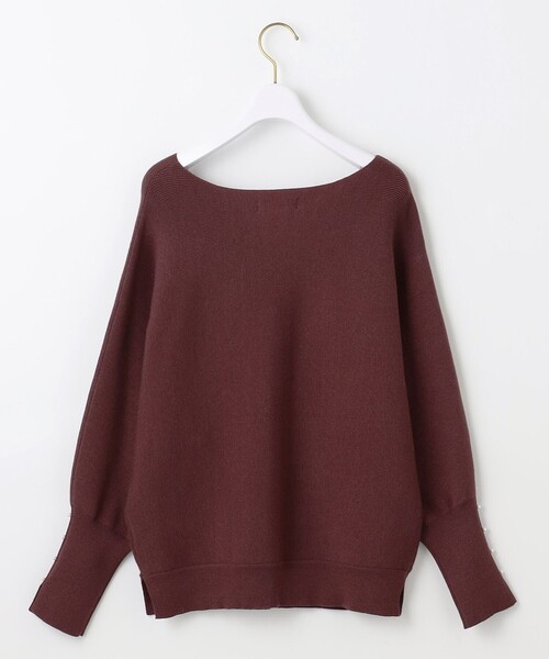 ANY SIS（エニィスィス）の「【洗える・セットアップ可】アンチピリングドルマン畔 ニット（ニット/セーター・レディース・アイボリー系/ブラック系/オレンジ系/ダルブルー系/ダークブラウン系・2）」の7枚目の写真