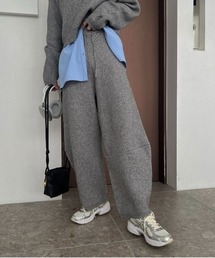WILLFULLY | constructive curve knit PT(その他パンツ)