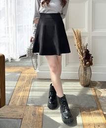 clear | ニットフレアミニスカート [大人可愛い]≪2024AW新作≫(スカート)