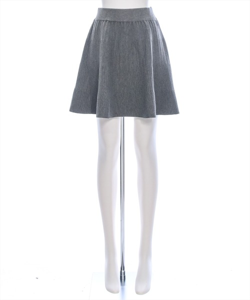clear（クリア）の「ニットフレアミニスカート [大人可愛い]≪2024AW新作≫（スカート・レディース・ブラック/グレー・F）」の14枚目の写真