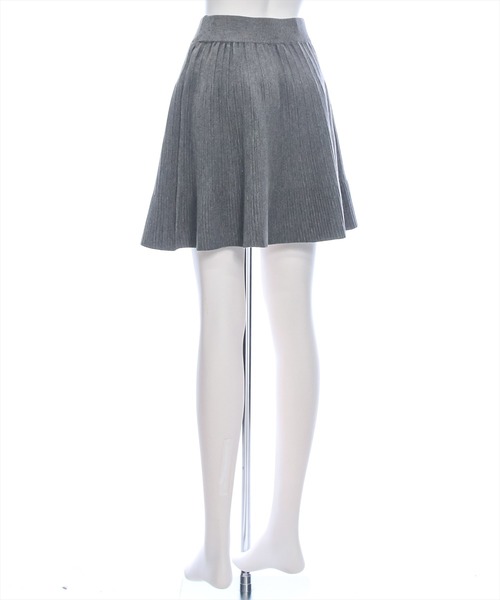 clear（クリア）の「ニットフレアミニスカート [大人可愛い]≪2024AW新作≫（スカート・レディース・ブラック/グレー・F）」の8枚目の写真