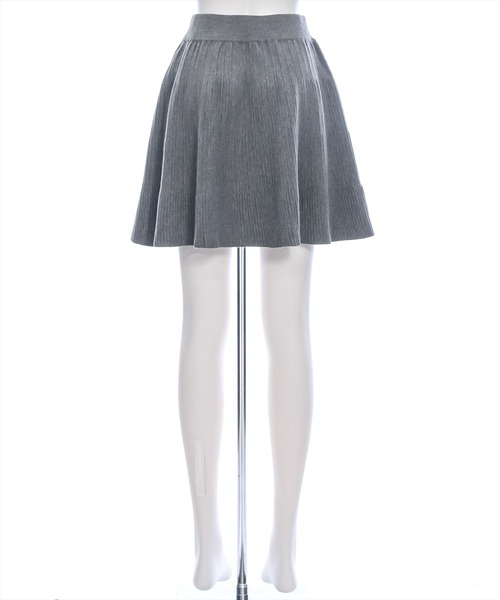 clear（クリア）の「ニットフレアミニスカート [大人可愛い]≪2024AW新作≫（スカート・レディース・ブラック/グレー・F）」の9枚目の写真