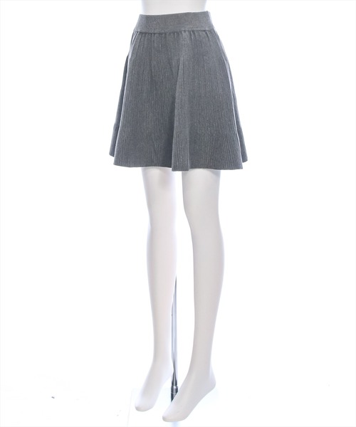 clear（クリア）の「ニットフレアミニスカート [大人可愛い]≪2024AW新作≫（スカート・レディース・ブラック/グレー・F）」の12枚目の写真