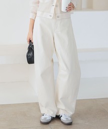 BANEL ホワイトパンツ ウエストゴム付き MENS CORDURA 4WAY STRETCH ロングパンツ ホワイト/072242410