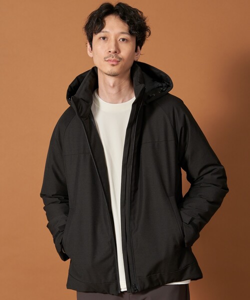 【セール】SORONA中綿フードブルゾン 蓄熱／保温／洗える／防風／撥水／ビジネス対応可（その他アウター）｜THE SHOP TK （ザ ショップ ティーケー ）