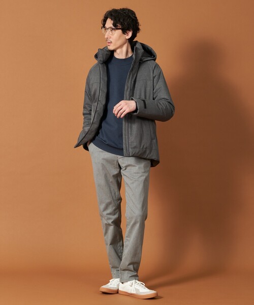 THE SHOP TK （ザ ショップ ティーケー ）の「◆SORONA中綿フードブルゾン 蓄熱／保温／洗える／防風／撥水／ビジネス対応可（その他アウター・メンズ・ダークブラウン/ネイビー系1/グレー系その他/ブラック・03/02/04）」の13枚目の写真