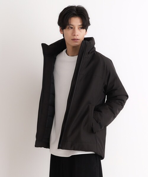 THE SHOP TK （ザ ショップ ティーケー ）の「◆SORONA中綿フードブルゾン 蓄熱／保温／洗える／防風／撥水／ビジネス対応可（その他アウター・メンズ・ダークブラウン/ネイビー系1/グレー系その他/ブラック・03/02/04）」の19枚目の写真