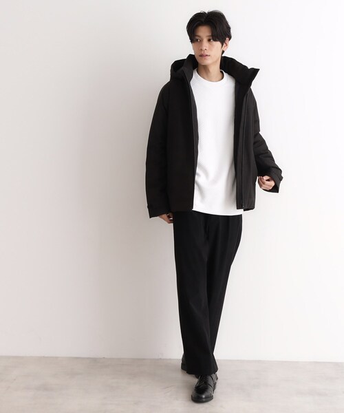 THE SHOP TK （ザ ショップ ティーケー ）の「◆SORONA中綿フードブルゾン 蓄熱／保温／洗える／防風／撥水／ビジネス対応可（その他アウター・メンズ・ダークブラウン/ネイビー系1/グレー系その他/ブラック・03/02/04）」の21枚目の写真