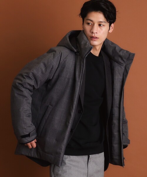 THE SHOP TK （ザ ショップ ティーケー ）の「◆SORONA中綿フードブルゾン 蓄熱／保温／洗える／防風／撥水／ビジネス対応可（その他アウター・メンズ・ダークブラウン/ネイビー系1/グレー系その他/ブラック・03/02/04）」の6枚目の写真