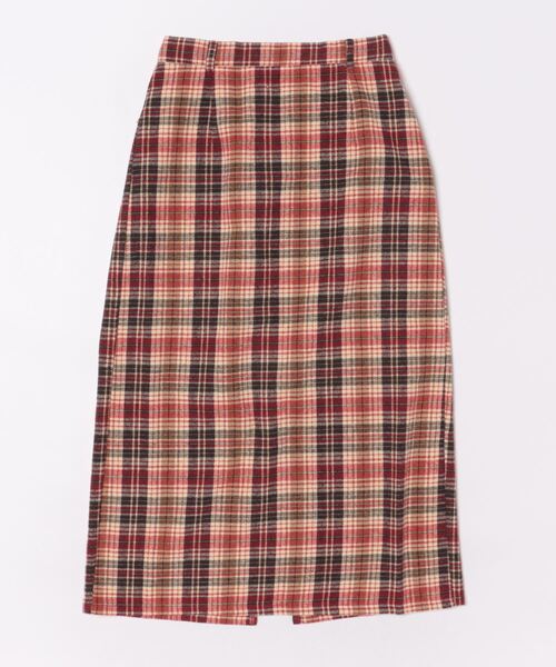 PURE BRIGHT（ピュアブライト）の「ラメチェックツイードナロースカート（スカート・レディース・レッド/ブラック・FREE）」の15枚目の写真