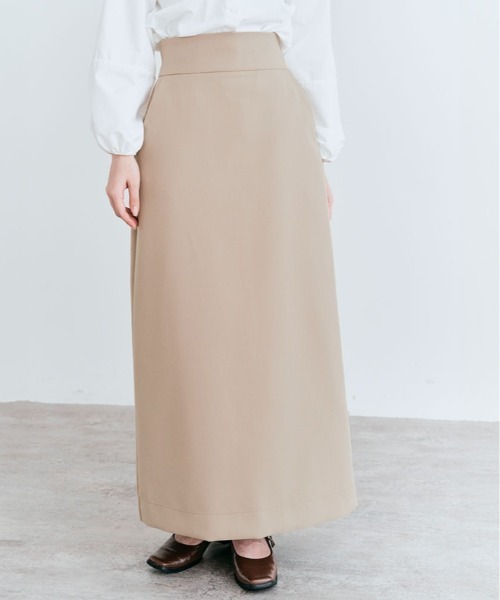 kirakiraShop(キラキラショップ)の「OUI CLASSY ナローロング スカート(スカート・レディース・ネイビー/チャコール/ベージュ/ブラック・S/M/L)」の4枚目の写真