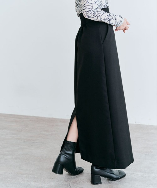 kirakiraShop(キラキラショップ)の「OUI CLASSY ナローロング スカート(スカート・レディース・ネイビー/チャコール/ベージュ/ブラック・S/M/L)」の14枚目の写真